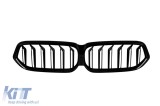 Grile rinichi cu nervuri duble vopsite &icirc;n negru, potrivite pentru BMW Seria 6 GT G32 dupa 2020 Performance AutoTuning