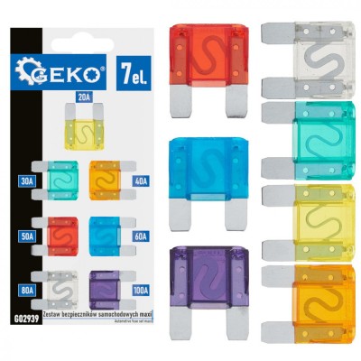 Set sigurante auto maxi, 7 elemente, Geko G02939 foto