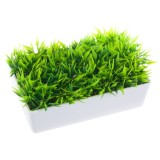 Suport pentru sapun in forma de ghiveci, Neirini, Alb/Verde, 12 x 8 x 4 cm