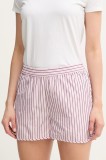 MAX&amp;Co. pantaloni scurți femei, culoarea roz, cu imprimeu, high waist, 2516141014200