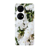 Husa compatibila cu Huawei Nova Y70 model White petals, Silicon, TPU, Viceversa, Transparent, Carcasa