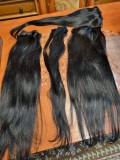 Extensii Clip-On Par Natural Remy 70cm Negru #1 Oskar Shop A+++++ 300g Vopsibile