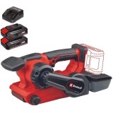 Einhell TP-BS 18/457 Li BL PXC + Twinpack CB + 4514095 - Slefuitor cu banda 75x457 mm + Set 2 acumulatori si incarcator Li-Ion 18 V 2.5 Ah