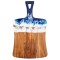 Tocator Ocean Wave, lemn Acacia, Rasina Epoxidica Lucrat Manual, SELERIS&reg;, Taiat/Servit, Dreptunghic