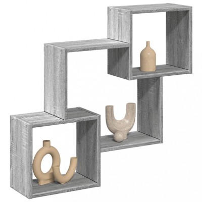 vidaXL Dulap de perete, 78x18x71 cm, gri sonoma, lemn prelucrat 854810 foto