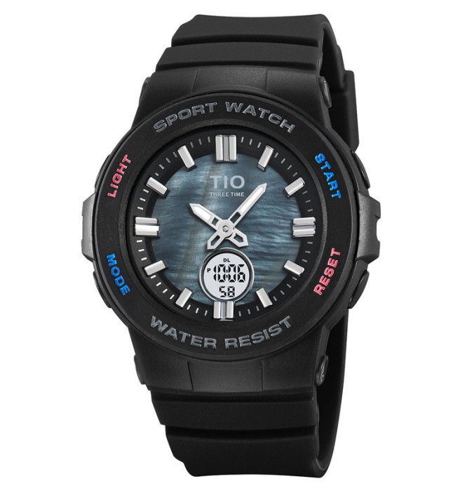 Ceas copii TIO 2076 Digital Quartz Analog Silicon Negru