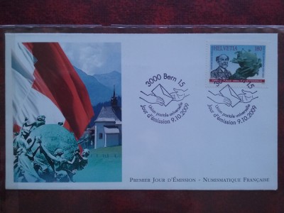 2009-Franta-emis. comuna Franta-Elvetia-Bern-F.D.C.-MNH foto