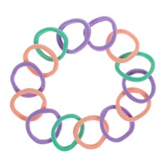 Set Elastice Păr, Multicolor, 14 Bucăți