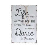 Tablou din lemn cu mesaj 30 cm