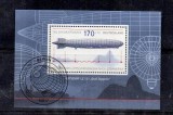 Colita Germania 2007 Ziua Timbrului Dirijabil LZ 127 Graf Zeppelin FDC Stampila Prima Zi Berlin - A688