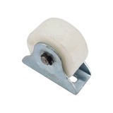 Cumpara ieftin Rola pentru poarta, fara canal, din plastic, alba, 60 mm