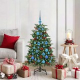 VidaXL Brad de Crăciun artificial Verde 120 cm PVC și metal și plastic 3395539