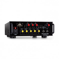 Auna Pro Amp EQ BT, amplificator HiFi de karaoke, 2 x 30 W RMS, BT, USB, SD, 2 x intrare microfon foto