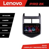 Navigatie Chevrolet Aveo 2010-2013 Lenovo Kit-AVEO10 8 core QLED 2K 8+256 360 Android Waze USB Navigatie Internet Youtube Radio