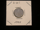 M1 C10 - Moneda foarte veche 103 - Romania - 2 lei 1951