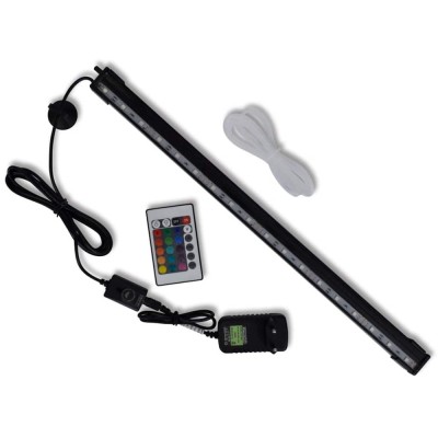 Lampă cu LED pentru acvariu cu bule RGB 48 cm foto