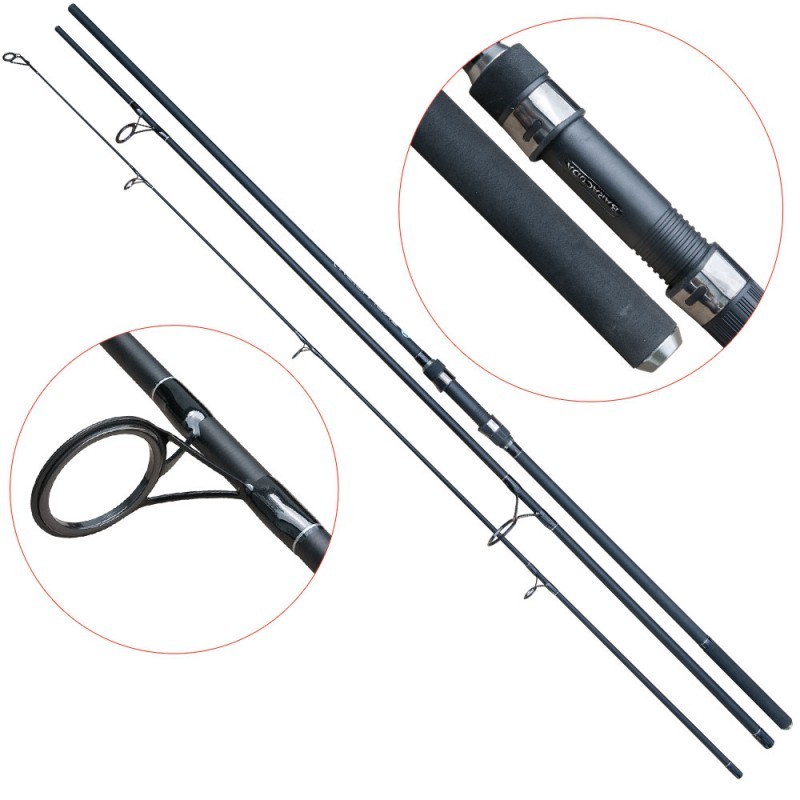 Lanseta fibra de carbon Evolution Carp 3903 / 3,9 M DIN 3 BUCATI BARACUDA |  arhiva Okazii.ro