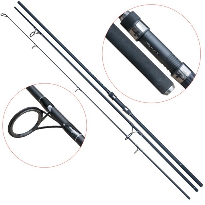 Lanseta fibra de carbon Evolution Carp 3903 / 3,9 M DIN 3 BUCATI BARACUDA