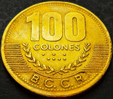 Moneda exotica 100 COLONES - COSTA RICA, anul 2000 * cod 2080, America Centrala si de Sud