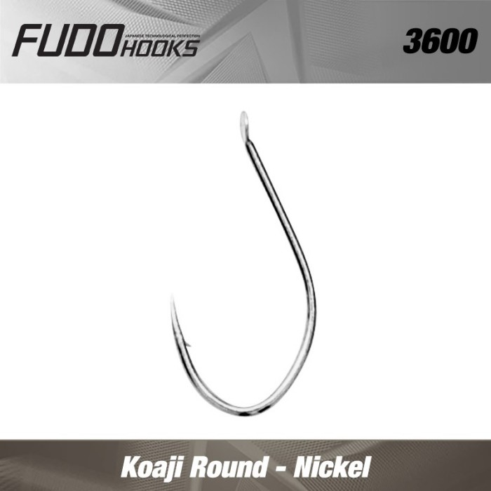 Carlige Fudo Koaji Round BN black nickel nr.15 17buc/plic