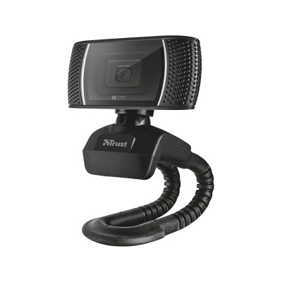 Camera web Trino Trust, HD, 720 p, USB, microfon incorporat, Negru foto