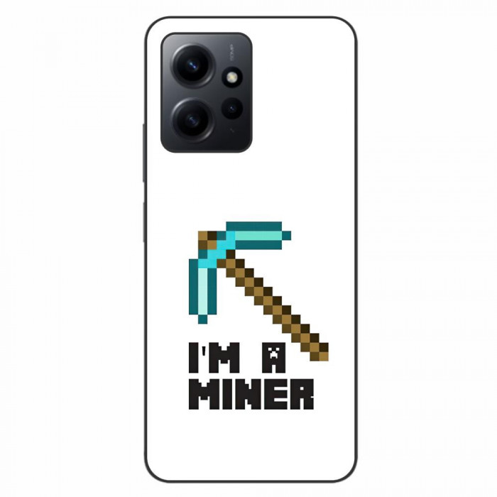 Husa compatibila cu Xiaomi Redmi Note 12 4G Silicon Gel Tpu Model Minecraft Miner