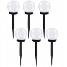 Lampa solara pentru gradina, Gardlov, LED, alb rece, set 6 buc, 9x35 cm