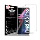 Set 3 folii protectie de ecran TECHGEAR pentru Oppo Find X3 Pro 5G - RESIGILAT