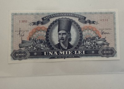 1000 lei 1948 UNC- bancnota foto