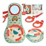 Jucarie interactiva bebelusi - Volan cu activitati multiple, multicolor
