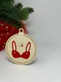 Ornament pentru brad cu text haios