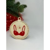 Ornament pentru brad cu text haios