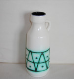 Cumpara ieftin Vaza decorativa ceramica emailata, crusty glaze - marcaj VEB Strehla 998, GDR