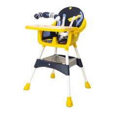 Scaun masa copii 5-72 luni, greutate max 50kg, culoare galben