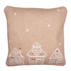 Fata perna Craciun bumbac multicolor Turta Dulce 40x40 cm