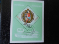 URSS-UNIVERSIADA DIN 1973-BLOC STAMPILAT foto