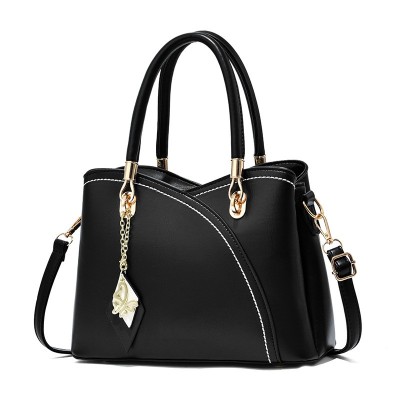 Geanta de dama eleganta de buna calitate GIDA-CRIS GC182, neagra, geanta care atrage privirile foto