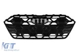 Grila S-style lucioasa neagra potrivita pentru Audi A7 2018&ndash;2023 Performance AutoTuning