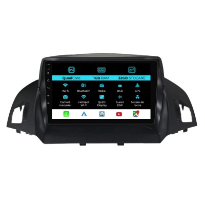 Navigatie Dedicata Ford Kuga (2013 - 2017), 9 Inch, 1Gb Ram, 32Gb stocare, Carplay foto