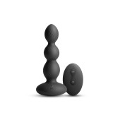 Bile Anale Vibratoare Renegade Valor, Remote Control, 6 Viteze, 3 Moduri Vibratii, Silicon, USB, Negru, 13.7 cm