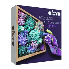 Set creatie Wood Craft - Succulents, 21 21cm - Tenderness