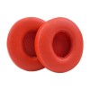 Set 2 bureti Edman pentru casti Beats Solo 3, Solo 2 Wireless, On-Ear, Piele ecologica, Rosu