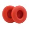 Set 2 bureti Edman pentru casti Beats Solo 3, Solo 2 Wireless, On-Ear, Piele ecologica, Rosu