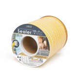 Banda adeziva pentru ferestre/usi Delight, 100 m x 9 mm, cauciuc, profil E, Alb