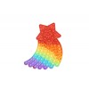 Jucarie antistres din silicon, flippy, pop it now and flip it, stea cazatoare, multicolor