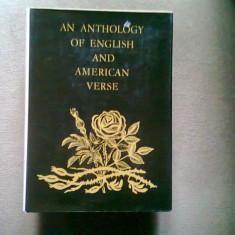 AN ANTHOLOGY OF ENGLISH AND AMERICAN VERSE (ANTOLOGIE DE POEZIE ENGLEZA SI AMERICANA)