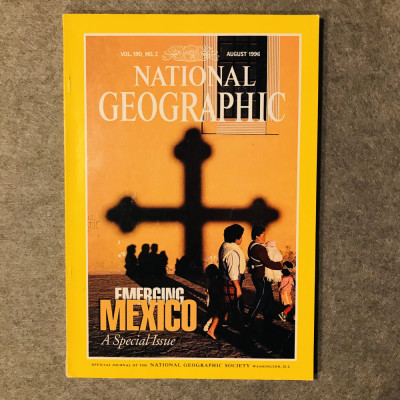 Revista National Geographic 1996 USA August - Mexico Special Edition foto