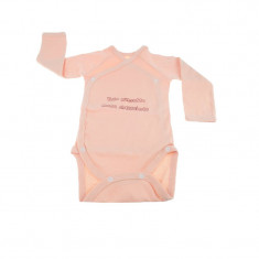 Body cu maneca lunga pentru fete Mini Bimbi BMB-04CO, Coral foto