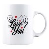 Cana alba personalizata &quot;Love you&quot;, INOVATIX&reg;. 330ml, Oem