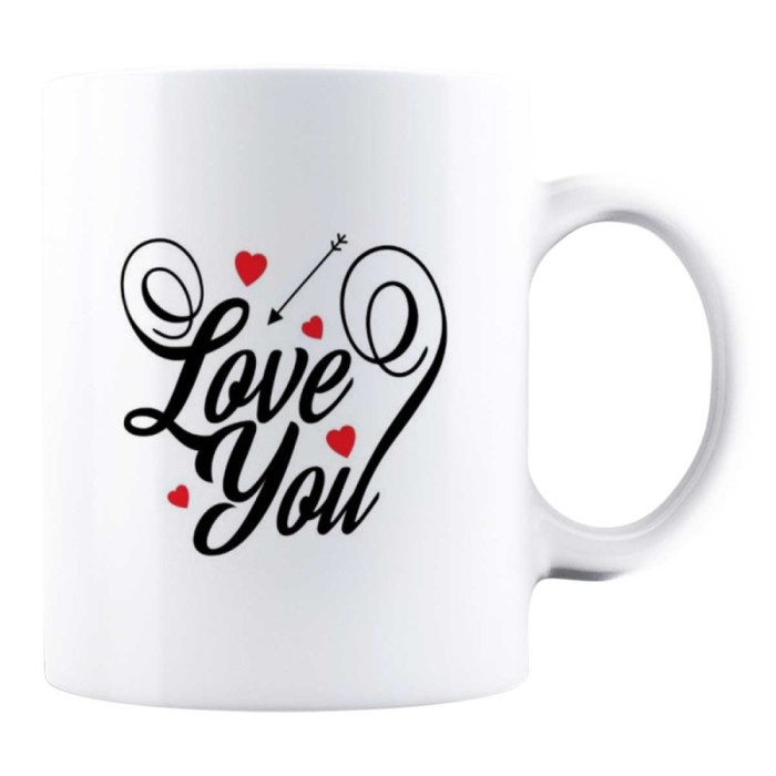 Cana alba personalizata &quot;Love you&quot;, INOVATIX&reg;. 330ml